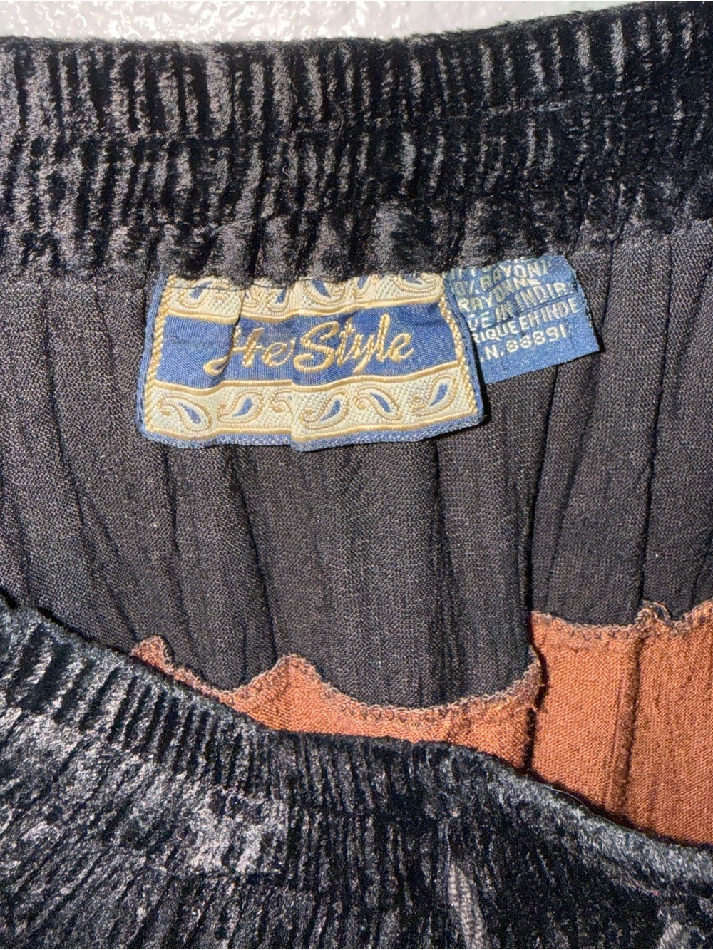 Women’s Boho Western Neutral ColorBlock Stripe Maxi Flare Skirt Pull On - Picture 4 of 6